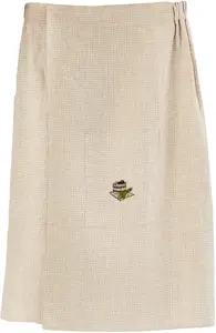 Sauna Apron DomoClip EMBROIDERED WAFFLED 75x145 cm