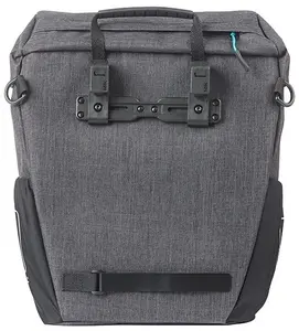 Pannier bag Basil Discovery 365D Single Pannier L 20L with MIK Hooks System, black melee