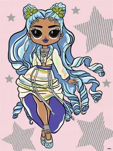 Paint-by-numbers kit Ideyka IY-KHO6273 — 30×40 cm canvas, L.O.L. Surprise! Fashion Missy