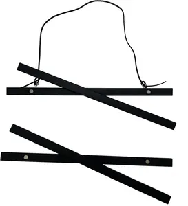 Poster Hanger Magnetic Black 31 cm, focus — magnetic poster rail for posters and prints