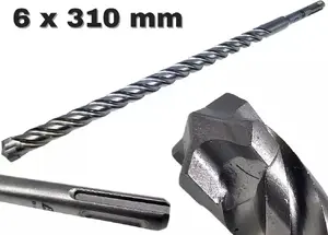 Drill bit AWTools SDS‑Plus QUADRO XTREME BLACK LINE 6 mm x 310 mm