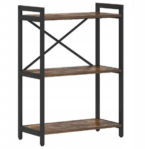 Полка для книг VidaXL Lumarko модель 868397 в отделке «Копчёный дуб», 60 x 30 x 83 см