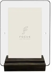 Photo Block Frame focus Model 132998 Walnut Acrylic for 10x15 cm Photo