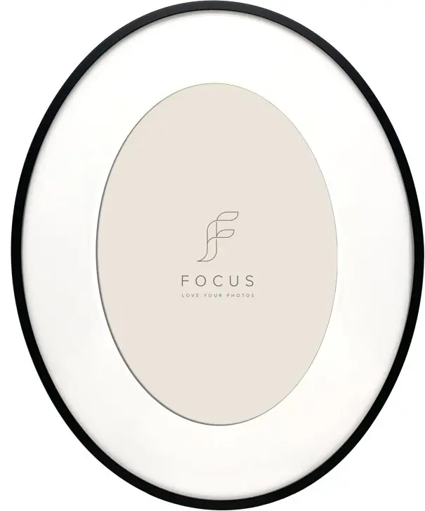 Fotorāmis Focus Aster Oval Black —