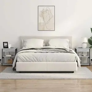 Naktsgaldiņš VidaXL modelis 859541 Sonoma pelēkā ozola apdarē, 1 atvilktne, 41 x 31 x 51 cm