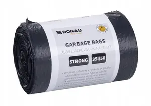 Trash Bags Donau Home 35 L LDPE, strong, 50 pcs, black