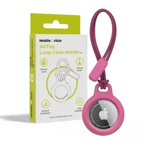 Держатель для Apple AirTag MOBILE ORIGIN MO-ALCH-PNK-A1 — розовый, аксессуар для AirTag, совместим с Apple