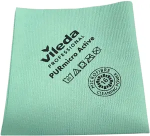 Mikrošķiedras lupata VILEDA Pur Micro Active zaļa (modelis 174049)