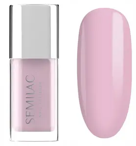 Nail lacquer SEMILAC 103 Sheer Vibrant Pink — classic nail polish, 9 ml