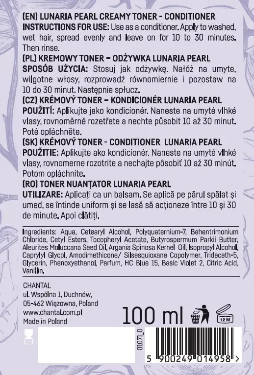 Matu toneris Chantal Sessio Lunaria Pearl