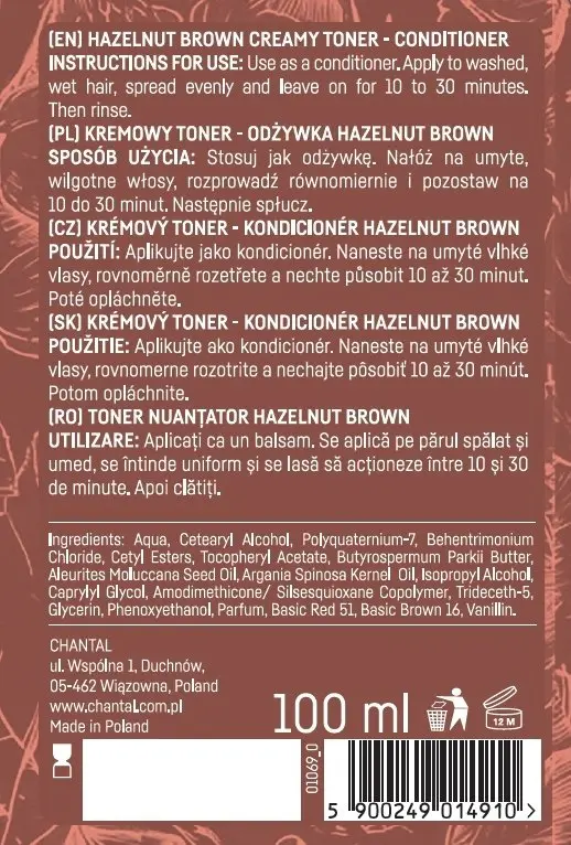 Matu toneris Chantal Sessio Hazelnut brow