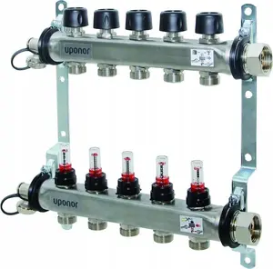 Manifold with Flow Meters Uponor Vario S FM 4X (DWZ) — Uponor