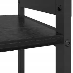 Книжная полка VidaXL Lumarko модель 868431, цвет «чёрный дуб», 80 x 30 x 48.5 см