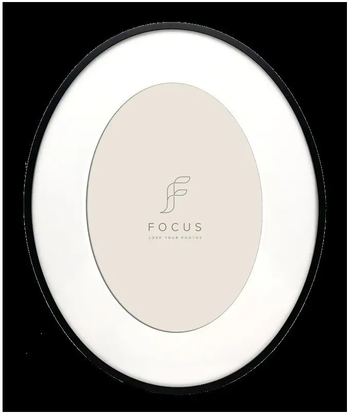 Foto rāmis focus Aster Oval melns
