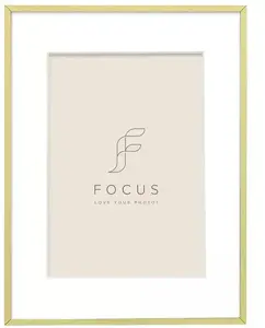 Photo frame focus Aster Gold — focus model 133030 for 24×30 cm print, aperture 18×24 cm
