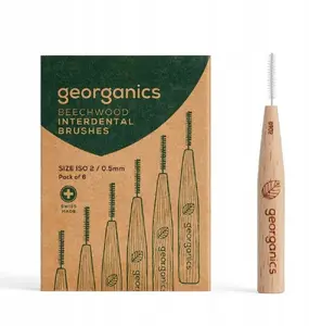Starpzobu suka Georganics GEO01101 — bērz koka rokturis, 0,5 mm, 6 gab.