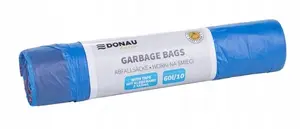 Trash Bags Donau Home LDHD 60 L with Tie Tape, 10 pcs, Blue