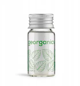 Natural Silk Dental Floss Georganics GEO01484 — peppermint flavor, 50 m, glass Zero Waste container