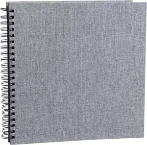 Focus Wire-O Notepad Essence 30x30 cm Grey with Black Sheets