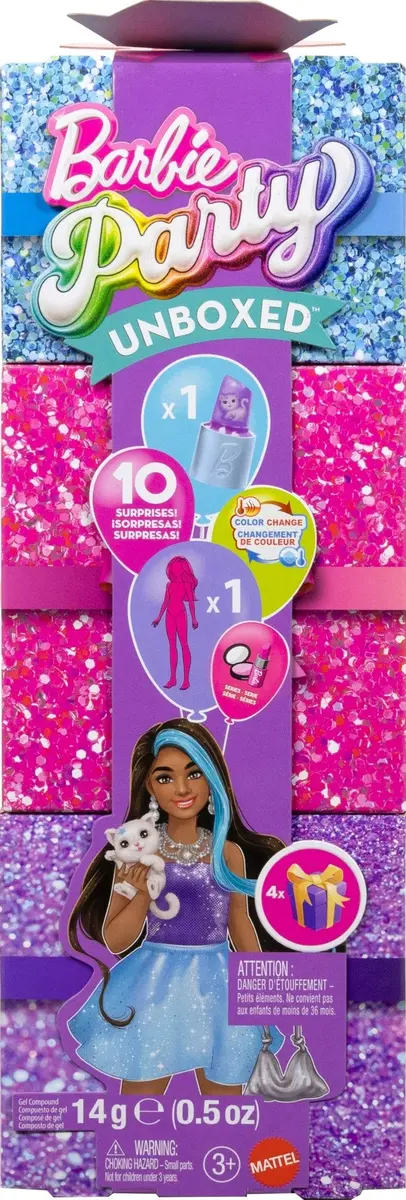 Lelle MATTEL Barbie Glam Party Unboxed