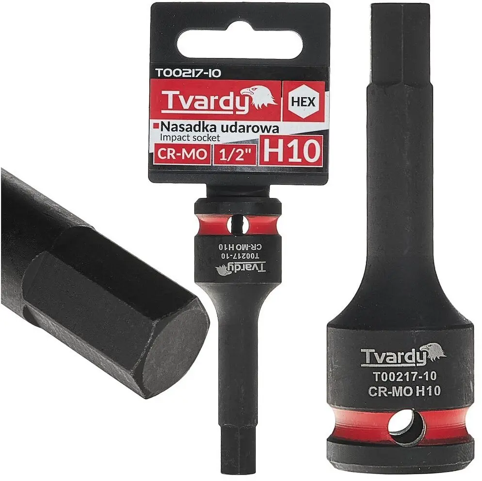 Triecienatskrūgvēršu galva Tvardy HEX 1/2" H10