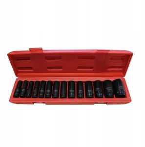 Socket set impact 1/2" 14-piece PARTNER PA-4141MPB (hex 11–32 mm)