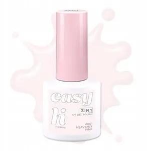 HI HYBRID гибридный лак для ногтей Easy 3в1 №601 Heavenly Pink 5 мл