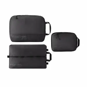 Packing cube set Inter-Vion Eagle Creek Pack-It Essentials Set Black — unisex travel organizers, zipper closure