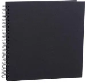 Notepad Focus Essence Wire-O 30x30 Black with Black Sheets