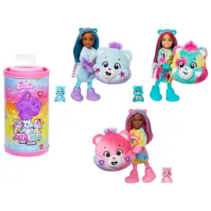 Fashion doll MATTEL Barbie Cutie Reveal Cuddly Series Chelsea with 6 Surprises, fabric & plastic, for ages 3–12