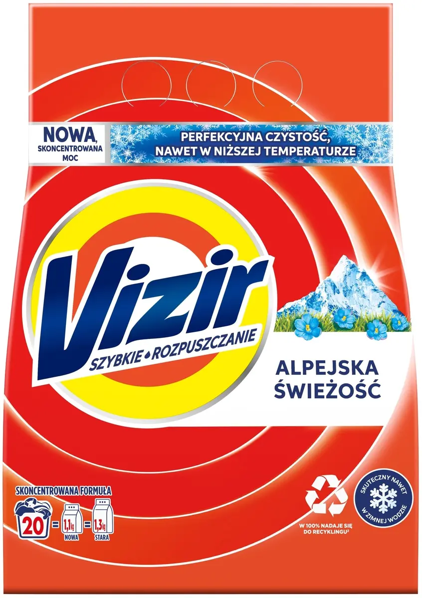 Veļas pulveris Procter VIZIR Alpejska Świeżość