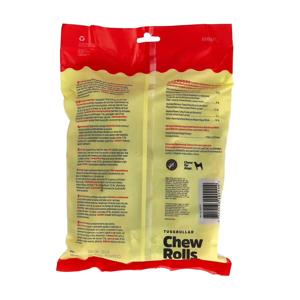 Chews Dogman 310111 chicken flavour 600 g Photo 3