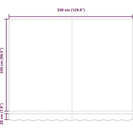 Маркиза VidaXL выдвижная 350 x 250 см Photo 2