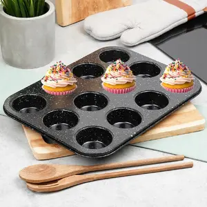Vilde muffin tin / baking tray for 12 muffins, non-stick granite coating, model 279014