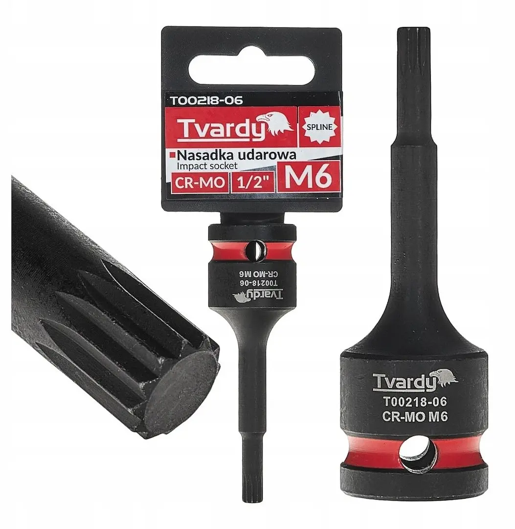 Trieciena ligzda SPLINE 1/2" M6 CR-MO