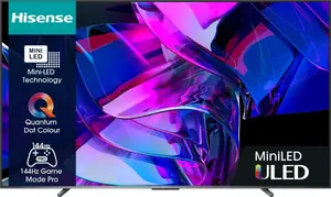 Hisense 100U7KQ 4K UHD Smart LED телевизор 100" (2,54 м) Mini LED, 3840×2160, 120 Гц, 500 кд/м², DVB, Wi‑Fi