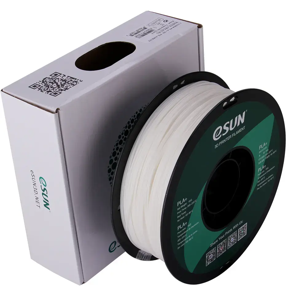 eSun PLA+ 1.75 mm balts 1 kg filaments Photo 3