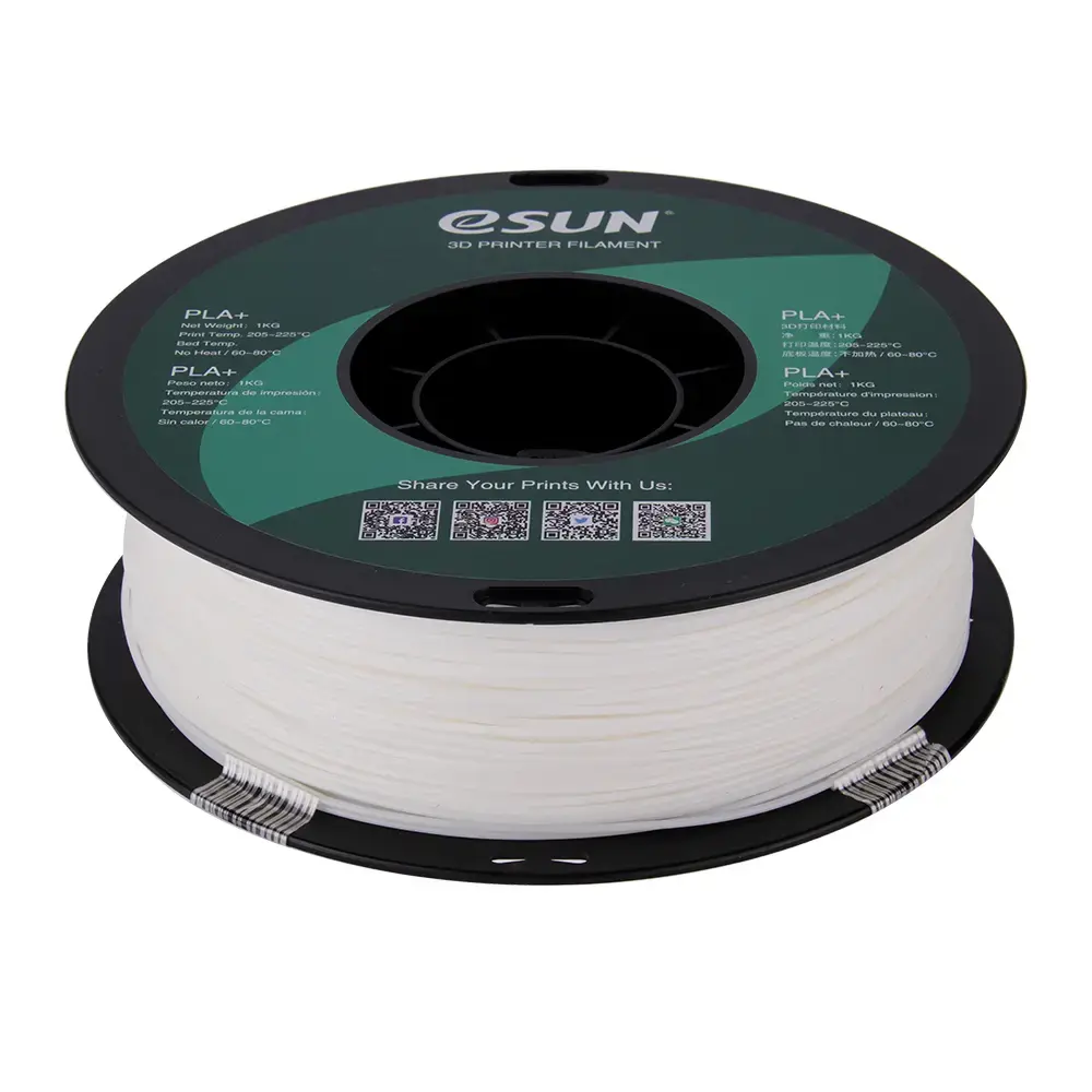 eSun PLA+ 1.75 mm balts 1 kg filaments Photo 6