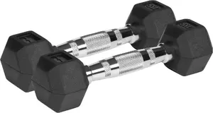 Dumbbell set Rebel Active RBA-2325 — rubber-coated 2 × 1 kg