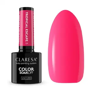 Hibrīda nagu lakas Claresa CLARESA Tropical Escape 3 — 5 g, UV/LED cietināms, krāsa