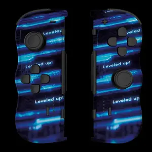 Gamepads Lexip X CRUNCHYROLL LEVEL UP WL TWIN PADS — bezvadu vadība priekš Nintendo Switch 2, D-pad, iebūvēta 300 mAh baterija, melni-zils