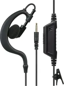 HYTERA EHS24 C-veida ausu austiņa ar iebūvētu mikrofonu, PTT un 3,5 mm 4-sekciju vienu tapu savienojumu PDM680/PNC460/PNC550/PNC560