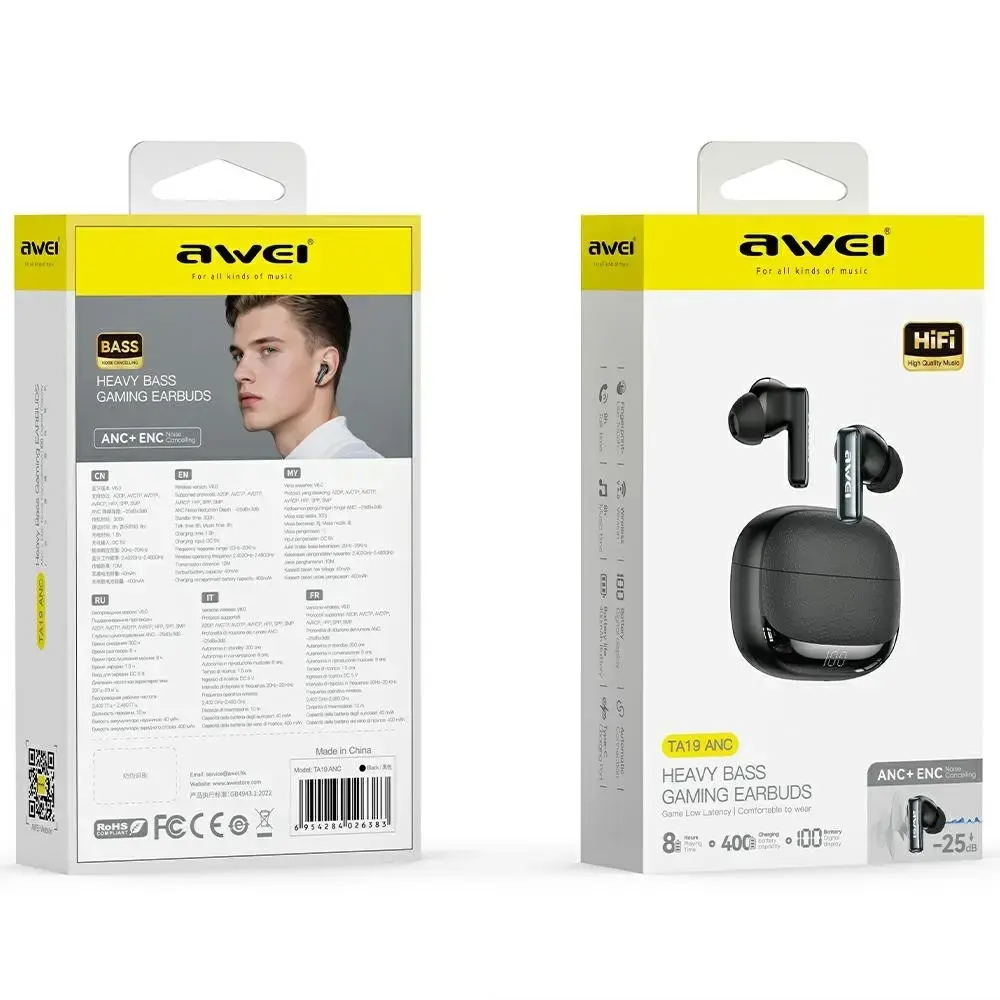 Awei ANC TA19 TWS Bluetooth-наушники Photo 5