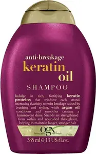 Шампунь Organix Cosmetix Keratin Oil Shampoo с кератиновым маслом — против ломкости, 385 мл