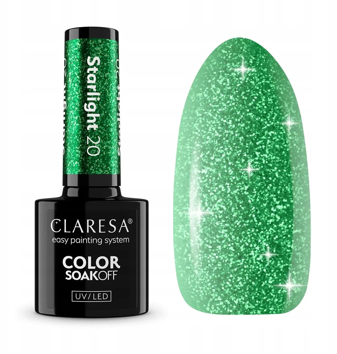 Hibrīda nagu laka Claresa Starlight 20