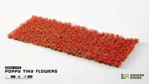 Декоративная искусственная трава Gamers Grass Poppy Tiny Flowers – цветочный газон