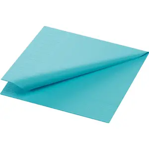 Papīra salvetes Duni 171550 3-slāņu tissue, zilas 240×240 mm