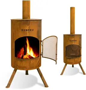 Outdoor Fire Pit BonFeu Bonton 50 (model 5002R) rusty finish