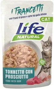 Консервы для кошек пауч Life Pet Care LIFE CAT кусочки тунец + ветчина 55 г