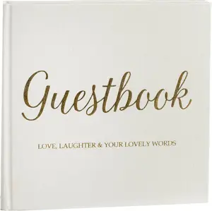 Guestbook album Focus Essence 20x20 cm — Focus model 131413, 'Love, Laughter & Your Lovely Words'